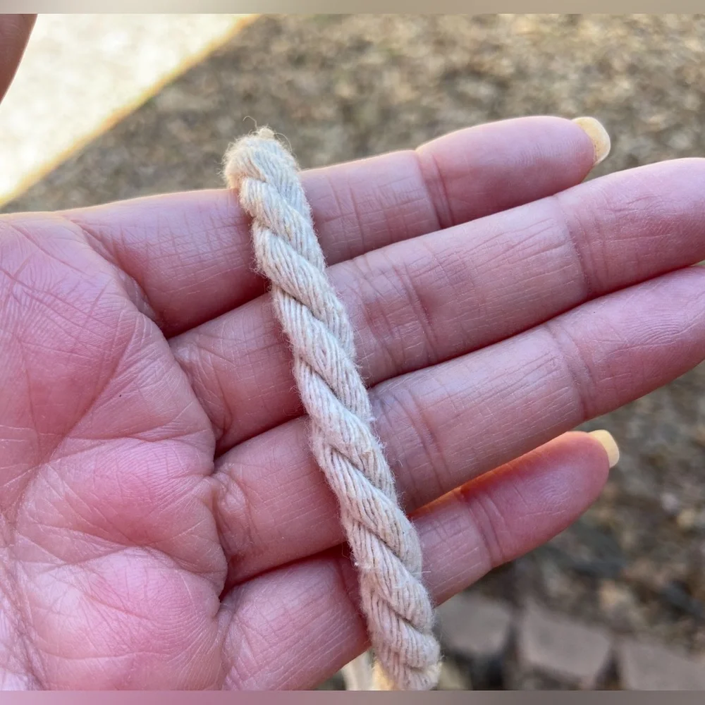 Magnetic Curtain Rope Tie Backs for Windows. Rope & Round Wooden Deer Tie Backs